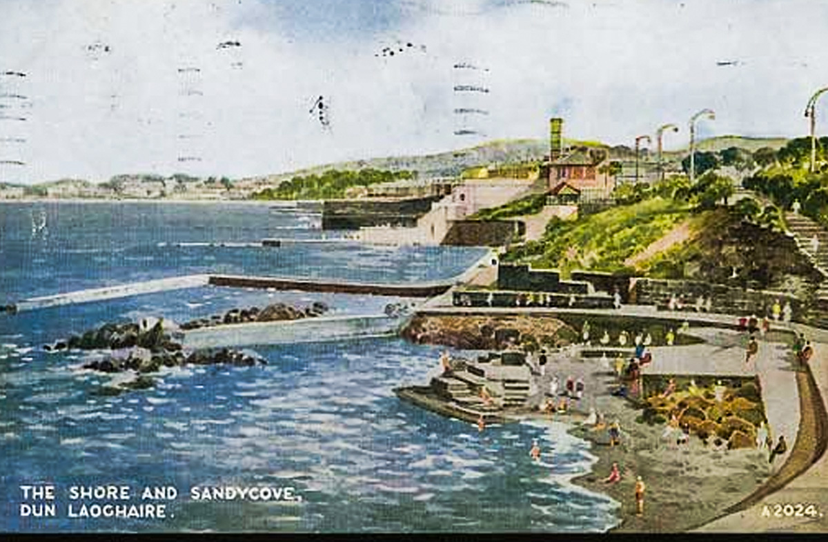 Dun Laoghaire Baths Old Postcards