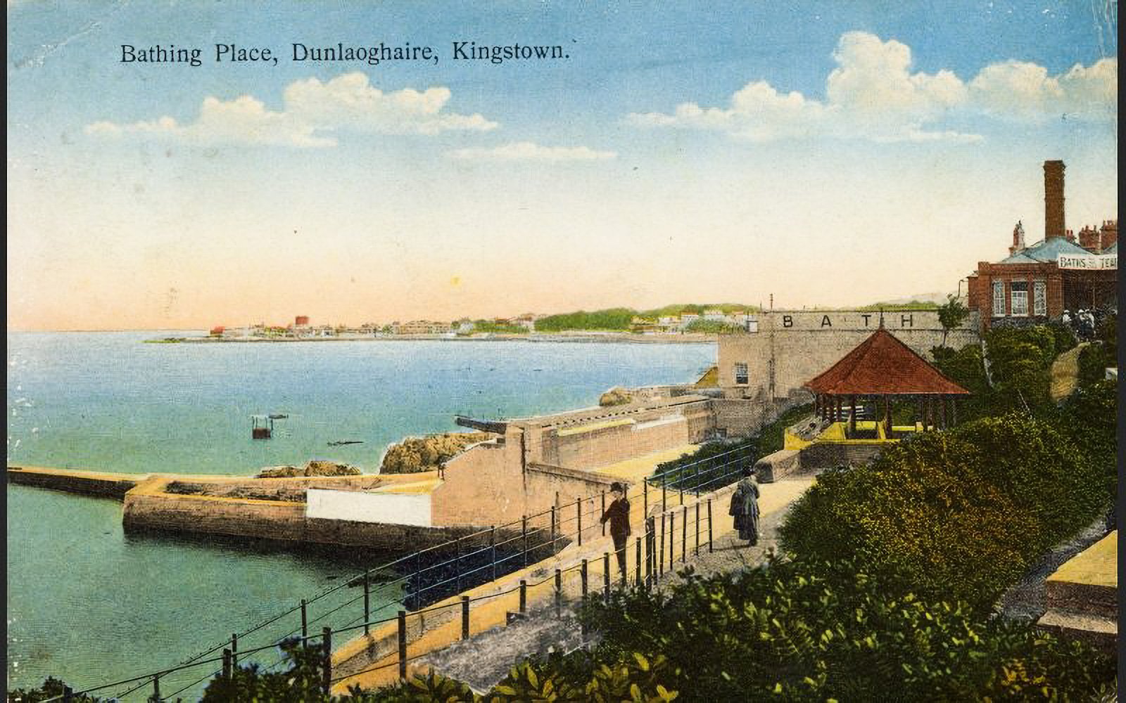 Dun Laoghaire Baths Old Postcards