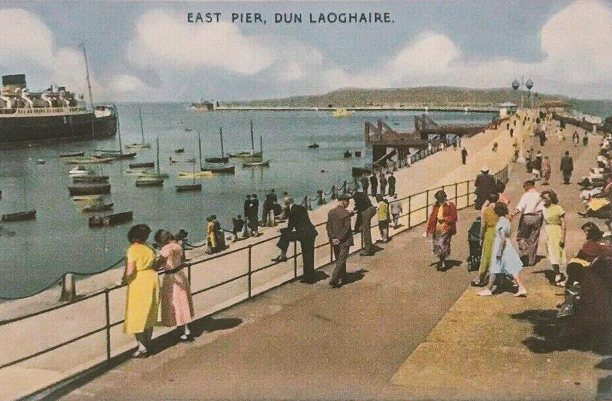 Dun Laoghaire Harbour Old Postcards