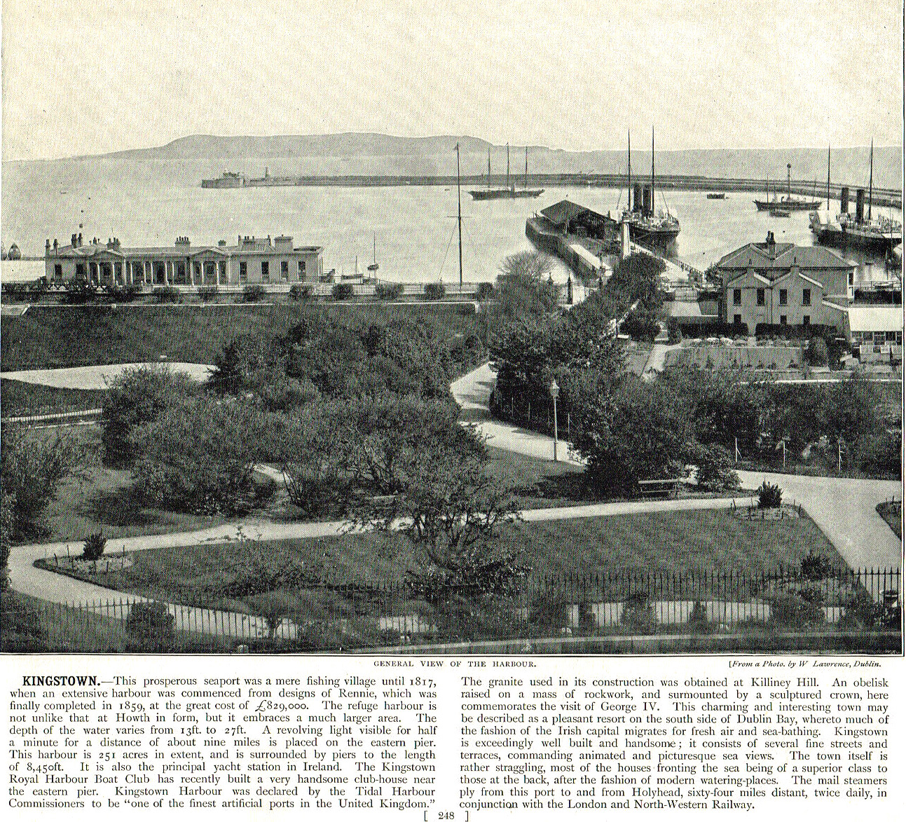 Dun Laoghaire Harbour Old Postcards