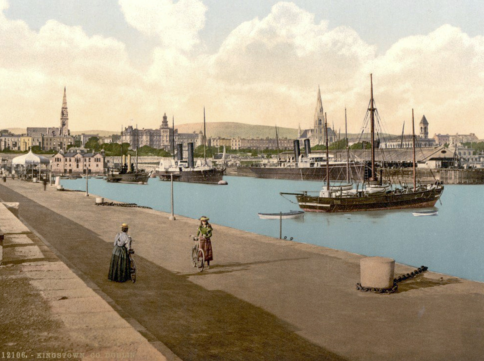 Dun Laoghaire Harbour Old Postcards